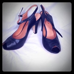 Vintage Inspired Chelsea Crew Slingback peeptoe